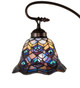 Tiffany Peacock Feather Three Light Chandelier (110685)