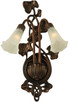 Meyda Tiffany - 11239 - Two Light Wall Sconce - White Pond Lily - Mahogany Bronze