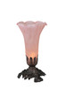 Meyda Tiffany - 11241 - One Light Accent Lamp - Pink Pond Lily - Mahogany Bronze