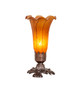 Amber Pond Lily One Light Accent Lamp (11244)