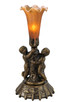 Meyda Tiffany - 11476 - One Light Mini Lamp - Amber - Mahogany Bronze
