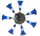 Blue Seven Light Chandelier (11629)