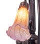 Amber/Purple Seven Light Chandelier (11674)