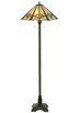 Meyda Tiffany - 118694 - Two Light Floor Lamp - Crosshairs Mission - Antique