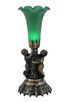 Meyda Tiffany - 12002 - One Light Mini Lamp - Green - Mahogany Bronze