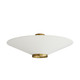 Arteriors - 49381 - Three Light Flush Mount - Decker - Antique Brass