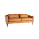 Arteriors - 8154 - Upholstery - Sofa - Vincent - Butterscotch Leather/Dark Walnut