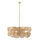 Arteriors - 85038 - Six Light Chandelier - Ronaldo - Natural