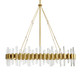 Arteriors - 89130 - Ten Light Chandelier - Haskell - Antique Brass