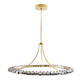 Arteriors - 89660 - One Light Chandelier - Santorini - Blue Smoke Luster