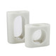 Arteriors - AVC10 - Vases Set of 2 - Emilie - Ivory/Clear