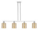 Innovations - 716-4I-PN-G116 - Four Light Island Pendant - Arcadia - Polished Nickel