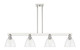 Innovations - 716-4I-PN-GBD-752 - Four Light Island Pendant - Arcadia - Polished Nickel