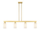 Innovations - 716-4I-SG-G801 - Four Light Island Pendant - Arcadia - Satin Gold