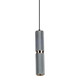 Avenue Lighting - HF1077-BLG - LED Pendant - Cicada - Knurled Light Grey With Brass
