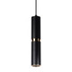 Avenue Lighting - HF1078-BBK - LED Pendant - Cicada - Black With Knurled Brass