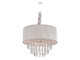 Avenue Lighting - HF1506-SLV - Five Light Chandelier - Vineland Ave. - Silver Silk String