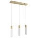 Avenue Lighting - HF1900-3-GL-BB - LED Pendant - The Original Glacier - Brushed Brass