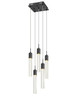 Avenue Lighting - HF1900-5-GL-BK-C - LED Pendant - The Original Glacier - Black