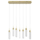 Avenue Lighting - HF1900-7-GL-BB-C - LED Pendant - The Original Glacier - Brushed Brass