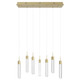 Avenue Lighting - HF1900-7-GL-BB-SNW - LED Pendant - The Original Glacier - Brushed Brass