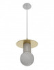 Avenue Lighting - HF1951-BB-WHT - One Light Pendant - Newport - Brushed Brass / White