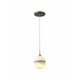 Avenue Lighting - HF2900-AB - One Light Pendant - Sedona - Alabaster / Aged Brass
