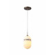 Avenue Lighting - HF2901-AB - One Light Pendant - Sedona - Alabaster / Aged Brass