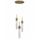 Avenue Lighting - HF7403-AB - Three Light Pendant - Tribeca - Aged Brass