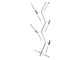 Avenue Lighting - HF8058-20-CH - LED Chandelier - San Vicente Blvd. - Matte Chrome