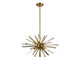 Avenue Lighting - HF8201-AB - Six Light Chandelier - Palisades Ave. - Aged Brass With Champagne Glass