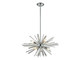 Avenue Lighting - HF8201-CH - Six Light Chandelier - Palisades Ave. - Chrome With Clear Glass