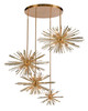 Avenue Lighting - HF8404-AB - 34 Light Chandelier - Palisades Ave. - Aged Brass With Champagne Glass