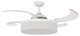 Beacon Lighting - 51103001 - 48``Ceiling Fan - Fraser - White and Transparent