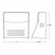 Mini Cutoff Wallpack (LMW-12W-30K-WH)