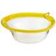 Cyan - 06745 - Bowl - Saturna - Yellow/Clear Cyan - 06745 - Bowl - Saturna - Yellow/Clear