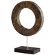 Cyan - 07216 - Sculpture - Portal - Brown And Stainless Steel