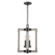 Lowell Three Light Pendant (7808-3P BLK)
