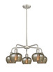 Innovations - 516-5CR-SN-G96 - Five Light Chandelier - Ballston - Satin Nickel