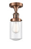 Innovations - 517-1CH-AC-G314 - One Light Semi-Flush Mount - Franklin Restoration - Antique Copper