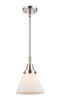 manufacturer_finish:Polished Nickel|manufacturer_glass:Cased Matte White Large Cone|light_output:220.00lm|color_temperature:2200K|cri:99