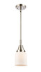 manufacturer_finish:Polished Nickel|manufacturer_glass:Cased Matte White Small Bell|light_output:220.00lm|color_temperature:2200K|cri:99