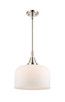 manufacturer_finish:Polished Nickel|manufacturer_glass:Matte White|light_output:220.00lm|color_temperature:2200K|cri:99