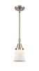 manufacturer_finish:Brushed Satin Nickel|manufacturer_glass:Cased Matte White Small Canton|light_output:220.00lm|color_temperature:2200K|cri:99