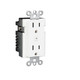 Spektrum+ Controls Outlet 2 Socket (SPKPL-OUTLETW-2S-WH)
