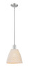 Innovations - 716-1S-SN-NBD-9-NAT - One Light Mini Pendant - Arcadia - Brushed Satin Nickel