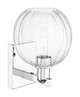 Arcadia One Light Wall Sconce (716-1W-PC-G458-7CL)