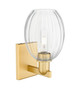 Arcadia One Light Wall Sconce (716-1W-SG-G459-6CL)