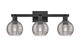 Innovations - 716-3W-BK-G1213-6SM - Three Light Bath Vanity - Arcadia - Matte Black