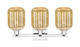 Arcadia Three Light Bath Vanity (716-3W-PC-G460-7ME)